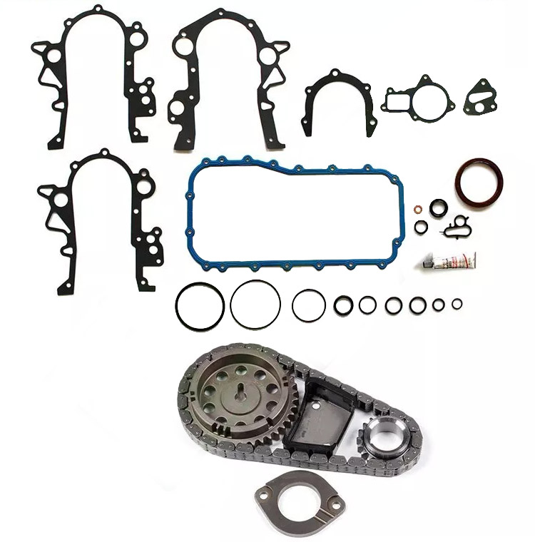 ສໍາລັບ Timing Chain Kit W Cover Gasket Set 90-04 Chrysler Town Country Dodge 3.3L